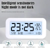Đồng hồ led để bàn báo thức UKIO màn hình LCD cao cấp đo nhiệt độ và độ ẩm cutenery 5