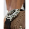 Đồng hồ nam Rolexs mặt đen vỏ đá 6kim 40mm Automatic, dây cao su - Giảm đến 2.415.000₫ 2