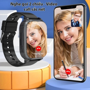 Đồng hồ thông minh cho bé KIDS CARE DH25, lắp sim 4G, video call, định vị, báo thức, chống nước, bảo hành 12 tháng 3