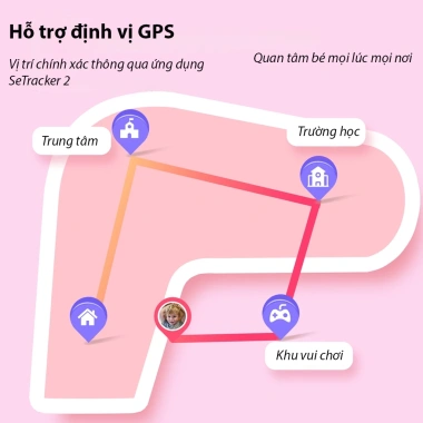 Đồng hồ thông minh cho bé KIDS CARE DH25, lắp sim 4G, video call, định vị, báo thức, chống nước, bảo hành 12 tháng 5