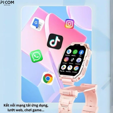 Đồng Hồ Thông Minh Cho Bé Picom P92 Ultra Lắp Sim Nghe Gọi Độc Lập Lướt Web Tích Hợp Camera Kép