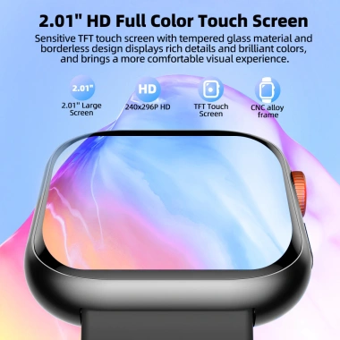 Đồng hồ thông minh GOOJODOQ 2.01 HD IP67, theo dõi huyết áp, trợ lý AI giọng nói - Giá chỉ 459.000₫