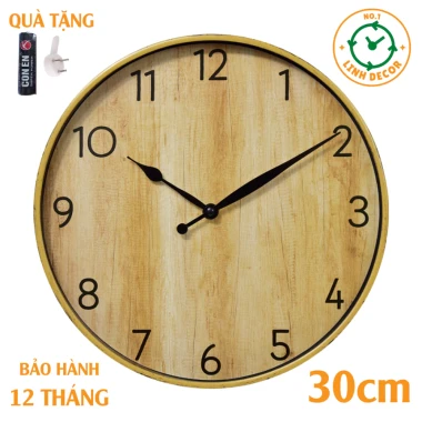 Đồng Hồ Treo Tường Cổ Điển Decor Phòng Khách - Giá Rẻ 115k - LINH DECOR 10