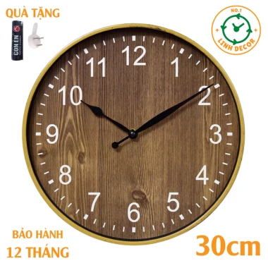 Đồng Hồ Treo Tường Cổ Điển Decor Phòng Khách - Giá Rẻ 115k - LINH DECOR 11