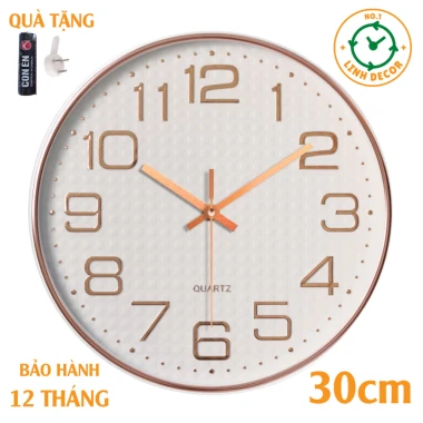 Đồng Hồ Treo Tường Cổ Điển Decor Phòng Khách - Giá Rẻ 115k - LINH DECOR 13