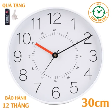Đồng Hồ Treo Tường Cổ Điển Decor Phòng Khách - Giá Rẻ 115k - LINH DECOR 14
