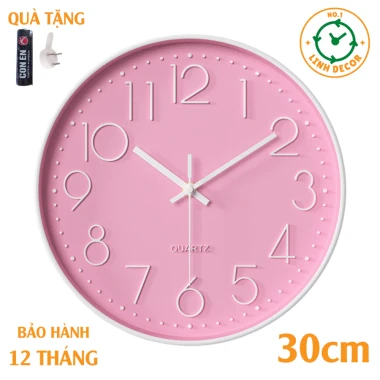 Đồng Hồ Treo Tường Cổ Điển Decor Phòng Khách - Giá Rẻ 115k - LINH DECOR 16