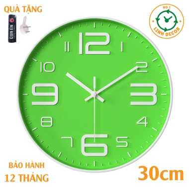 Đồng Hồ Treo Tường Cổ Điển Decor Phòng Khách - Giá Rẻ 115k - LINH DECOR 18