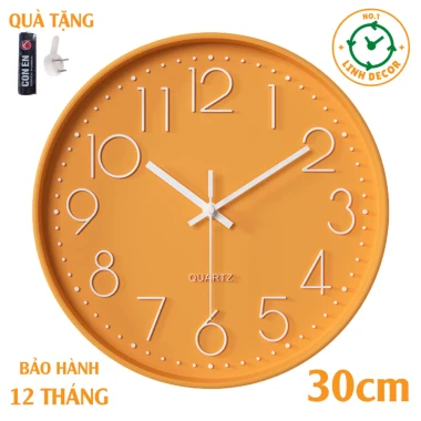 Đồng Hồ Treo Tường Cổ Điển Decor Phòng Khách - Giá Rẻ 115k - LINH DECOR 19
