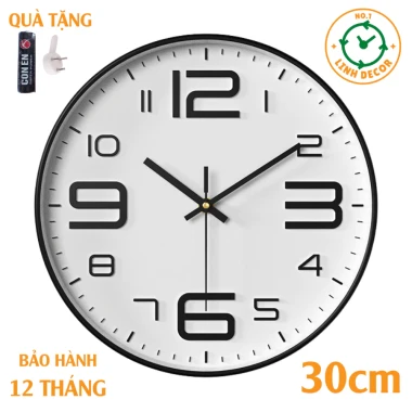 Đồng Hồ Treo Tường Cổ Điển Decor Phòng Khách - Giá Rẻ 115k - LINH DECOR 20