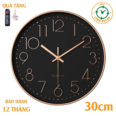 Đồng Hồ Treo Tường Cổ Điển Decor Phòng Khách - Giá Rẻ 115k - LINH DECOR 21