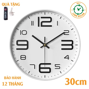 Đồng Hồ Treo Tường Cổ Điển Decor Phòng Khách - Giá Rẻ 115k - LINH DECOR 22