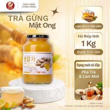 Dooraewon Mật Ong Gừng 1Kg - Trà Gừng Ngon, Tăng Cường Immunity, Xuất Kèm VAT Chính Hãng Hàn Quốc