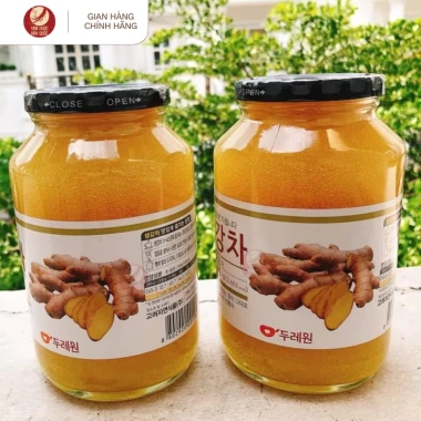 Dooraewon Mật Ong Gừng 1Kg - Trà Gừng Ngon, Tăng Cường Immunity, Xuất Kèm VAT Chính Hãng Hàn Quốc