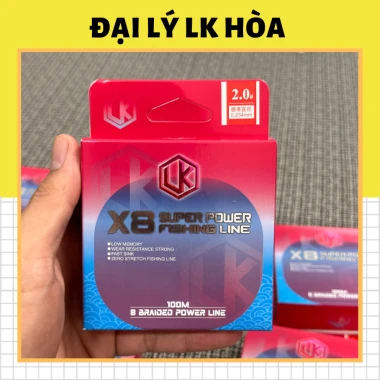 Dù Câu Cá Lure PE X8 LK Hòa 100m 150m Giá Rẻ 110k - Dây Câu Cá Chất Lượng Cao 0,6-3,0mm 2