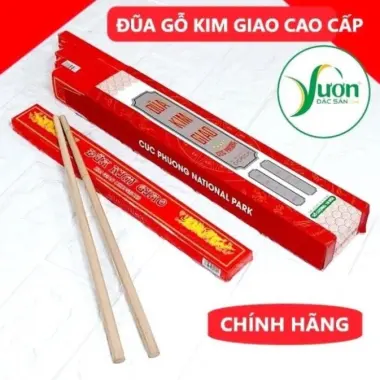 Đũa Gỗ Kim Giao 27cm Cúc Phương Ninh Bình - Hộp 10 Đôi Chất Lượng Cao Giá Tốt 119200đ 4