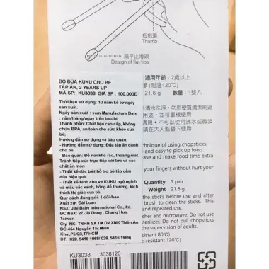 Đũa Tập Ăn Xỏ Ngón Cho Bé KUKU KU3038 Cao Cấp An Toàn Giá Rẻ 99k 8 Đũa Tập Ăn Xỏ Ngón Cho Bé KUKU KU3038 Cao Cấp An Toàn Giá Rẻ 99k 8