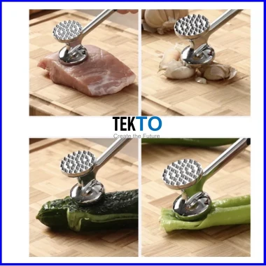 Dụng Cụ Đập Thịt Inox Tiện Lợi - Búa Đâm Thịt, Làm Mềm Thịt Bò Lợn 36999đ 4