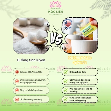 Đường Splenda Không Calo 100g – Ăn Kiêng Kiểm Soát Tiểu Đường, Keto, Giá Ưu Đãi 49.500₫