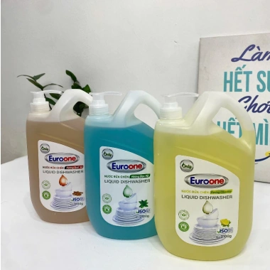 [EuroOne] Nước Rửa Chén Hương Bạc Hà 2.100g – Sạch Bóng Dầu Mỡ, Dịu Nhẹ Da Tay, An Toàn Cho Gia Đình, Hương Thơm Mát Lâu 4
