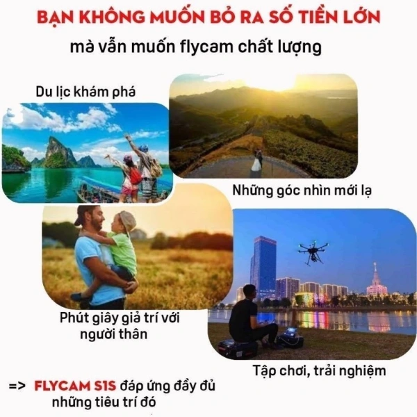 Trải nghiệm quay video aerial với Flycam Mini S1S: Đánh giá thực tế từ người dùng