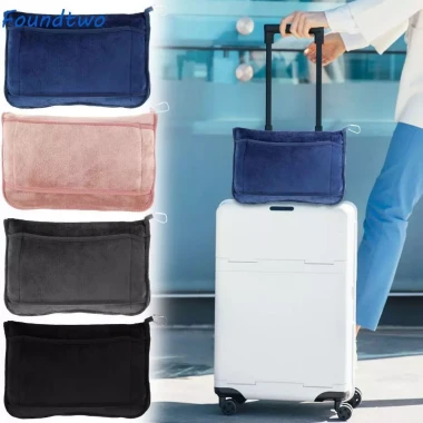 FOUNDTWO Nap Quilt, Bộ gối và chăn du lịch có thể gập lại ấm áp, Dây đeo hành lý chất lượng cao Thoải mái với túi đựng Gối ném mềm gia đình