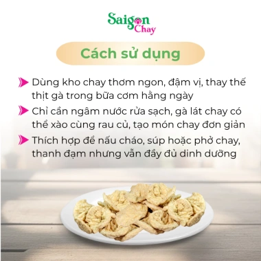 Gà lát chay Saigon Chay - Ngon, an toàn, không chất bảo quản, giảm giá 42.000 VND