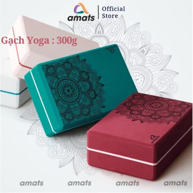 Gạch Tập Yoga Amats Blocks 300g Hoa Mandala Nổi - Không Lún, Độ Cứng Cao, Giá Tốt 55000đ 2