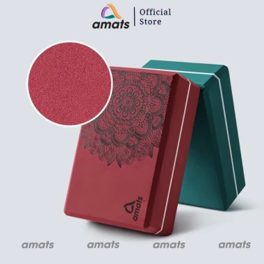 Gạch Tập Yoga Amats Blocks 300g Hoa Mandala Nổi - Không Lún, Độ Cứng Cao, Giá Tốt 55000đ 3