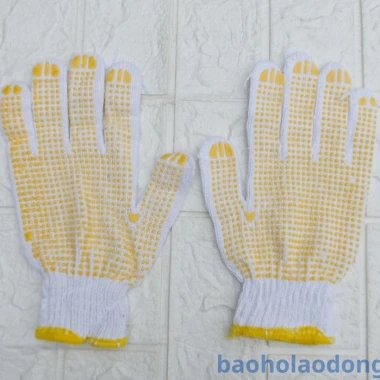 Găng Tay Bảo Hộ Lao Động Sợi Len Nhựa Dai Bền Giá Rẻ 25k 2 Găng Tay Bảo Hộ Lao Động Sợi Len Nhựa Dai Bền Giá Rẻ 25k 2