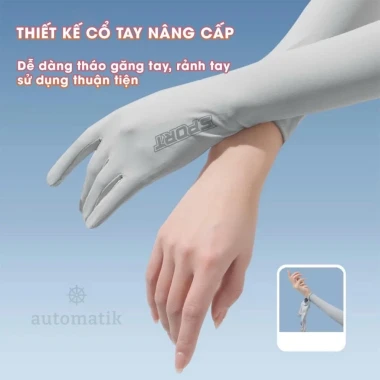 Găng Tay Chống Nắng Nữ Nam Hở Ngón Double.D Chống Tia UV - Lái Xe Mùa Hè Chỉ 39k! 7
