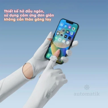 Găng Tay Chống Nắng Nữ Nam Hở Ngón Double.D Chống Tia UV - Lái Xe Mùa Hè Chỉ 39k! 8