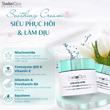 Gel-cream SwissOxx Ultra Detox Lifting - Siêu phục hồi, làm dịu nhanh, ưu đãi 1.886.000đ 2