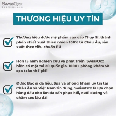 Gel-cream SwissOxx Ultra Detox Lifting - Siêu phục hồi, làm dịu nhanh, ưu đãi 1.886.000đ 4