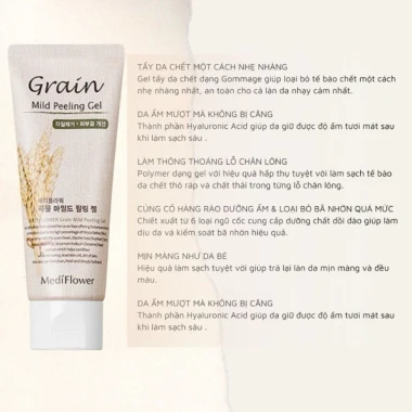 Gel Tẩy Tế Bào Chết MediFlower Grain Mild 100ml – Dịu Nhẹ, Da Mịn Sáng, Giảm Giá 160.000 2