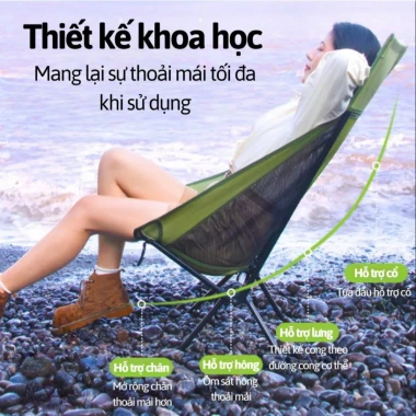 Ghế Camping Gấp Gọn Khung Thép Carbon Chịu Tải 240kg Giá Rẻ 4 Ghế Camping Gấp Gọn Khung Thép Carbon Chịu Tải 240kg Giá Rẻ 4