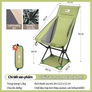 Ghế Camping Gấp Gọn Khung Thép Carbon Chịu Tải 240kg Giá Rẻ 13 Ghế Camping Gấp Gọn Khung Thép Carbon Chịu Tải 240kg Giá Rẻ 13