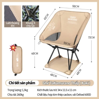 Ghế Camping Gấp Gọn Khung Thép Carbon Chịu Tải 240kg Giá Rẻ 16 Ghế Camping Gấp Gọn Khung Thép Carbon Chịu Tải 240kg Giá Rẻ 16