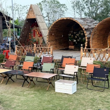 Ghế Camping Gấp Gọn Vải Cam - Ghế Du Lịch Dã Ngoại Giá Rẻ 160k, Khung Thép Cứng 7