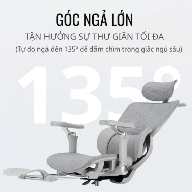 Ghế Công Thái Học CTH-86: Văn phòng, Game, Ngả 135° & Gác Chân - Giá giảm 3.159k