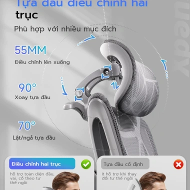 ghế công thái học Xpanse 904 – ghế gaming chức năng toàn diện| 3 vùng đỡ lưng 5 nấc lưng điều chỉnh ghế làm việc 6