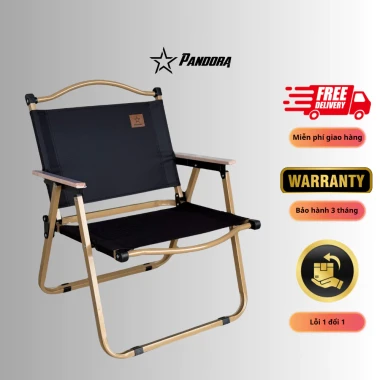 Ghế Dã Ngoại Gấp Gọn Pandora Khung Thép Vải Đen Cứng Cáp Cho Camping Du Lịch Giá Rẻ 2 Ghế Dã Ngoại Gấp Gọn Pandora Khung Thép Vải Đen Cứng Cáp Cho Camping Du Lịch Giá Rẻ 2