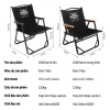 Ghế Kermit gấp gọn dã ngoại Takumaru - Khung thép carbon cao cấp, du lịch, cắm trại chỉ 430k 9