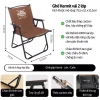 Ghế Kermit gấp gọn dã ngoại Takumaru - Khung thép carbon cao cấp, du lịch, cắm trại chỉ 430k 14