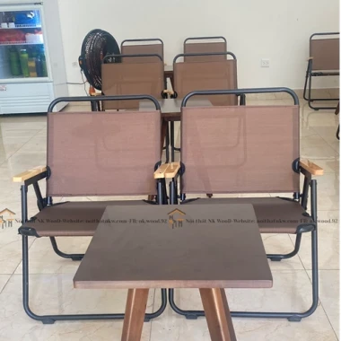 Ghế Lưới Cà Phê Xếp Lưng Cao - Giá Rẻ 169k - Ghế Camping Ống Tròn 7