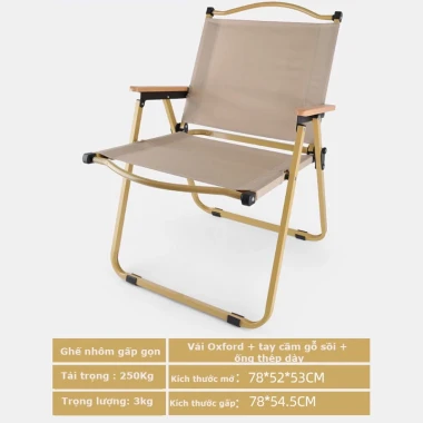 Ghế Nhôm Gấp Gọn Dã Ngoại Giá Rẻ - Tay Cầm Gỗ, Cắm Trại, Picnic Tiện Lợi Chỉ 135k 3 Ghế Nhôm Gấp Gọn Dã Ngoại Giá Rẻ - Tay Cầm Gỗ, Cắm Trại, Picnic Tiện Lợi Chỉ 135k 3