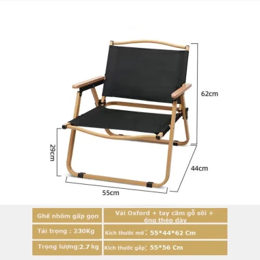 Ghế Nhôm Gấp Gọn Dã Ngoại Giá Rẻ - Tay Cầm Gỗ, Cắm Trại, Picnic Tiện Lợi Chỉ 135k 9 Ghế Nhôm Gấp Gọn Dã Ngoại Giá Rẻ - Tay Cầm Gỗ, Cắm Trại, Picnic Tiện Lợi Chỉ 135k 9