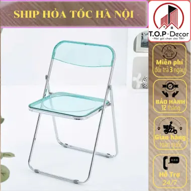 Ghế Văn Phòng Gấp Gọn Acrylic Trong Suốt Phong Cách Hàn Quốc Giá Rẻ 4 Ghế Văn Phòng Gấp Gọn Acrylic Trong Suốt Phong Cách Hàn Quốc Giá Rẻ 4
