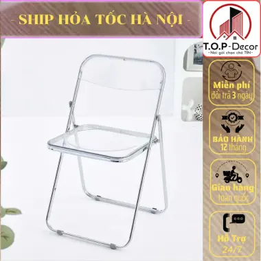 Ghế Văn Phòng Gấp Gọn Acrylic Trong Suốt Phong Cách Hàn Quốc Giá Rẻ 5 Ghế Văn Phòng Gấp Gọn Acrylic Trong Suốt Phong Cách Hàn Quốc Giá Rẻ 5