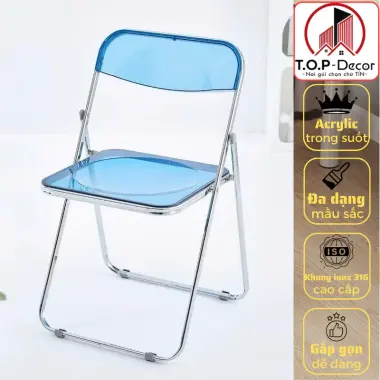 Ghế Văn Phòng Gấp Gọn Acrylic Trong Suốt Phong Cách Hàn Quốc Giá Rẻ 12 Ghế Văn Phòng Gấp Gọn Acrylic Trong Suốt Phong Cách Hàn Quốc Giá Rẻ 12